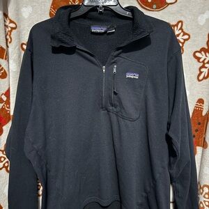 Patagonia Black Waffle-Knit Pullover